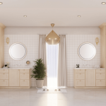 Noble Honey Wheat Shaker Bathroom Vanities