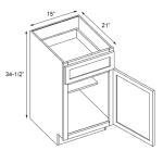 Space-efficient bathroom sink cabinet with integrated storage and clean lines, perfect for contemporary bathroom setups.