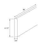 Noble Honey Wheat Shaker Base Molding