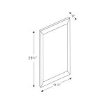 Noble Honey Wheat Shaker Wall False Door