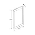 Noble Honey Wheat Shaker Wall False Door