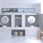 Opulent White Shaker Bathroom Vanities