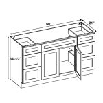 Space-saving bathroom sink vanity combo designed for ultimate organization, maximizing storage without sacrificing style