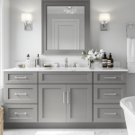 Prestigious Grey Shaker Bathroom Vanities