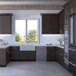 Refined Modern Slate Shaker Kitchen Cabinets