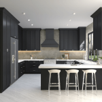 Sovereign Onyx Black Shaker Kitchen Cabinets