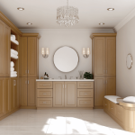 Noble Honey Wheat Shaker Bathroom Vanities