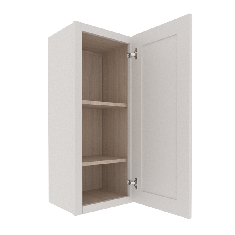 Serene Dove White Shaker Wall Cabinet with 1 Door